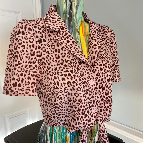 Le Lis Crop Blouse size Med - Picture 4 of 10